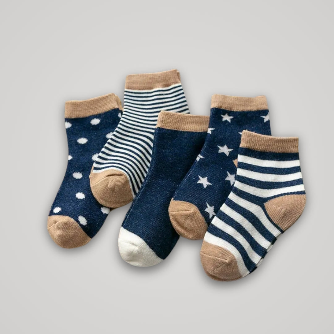 Cartoon Baby Socks - 5 Pair