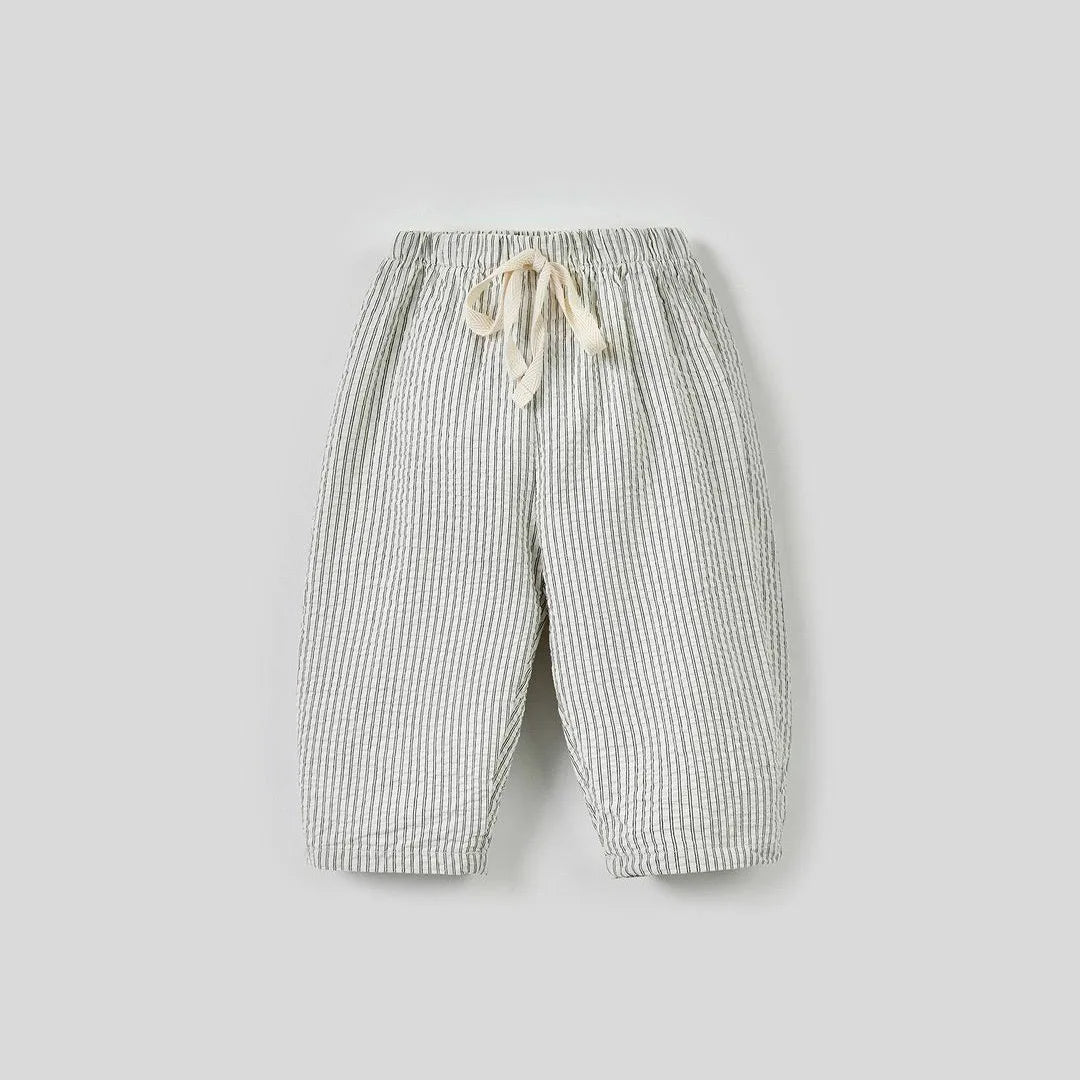 Kids Striped Cotton Pants