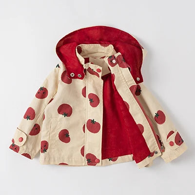 Girls' Tomato Print Jacket