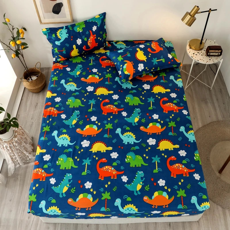 Cartoon Print Fitted Sheet