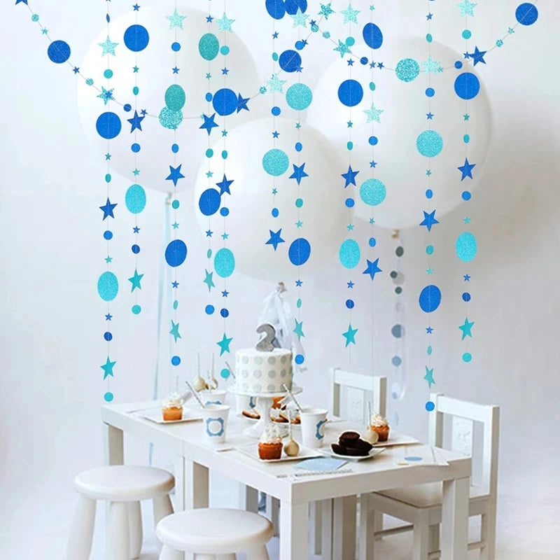 4M Paper Star & Circle Garland