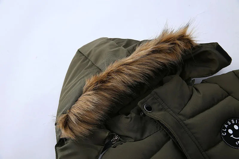 New Winter Unisex Jacket hooded furrs