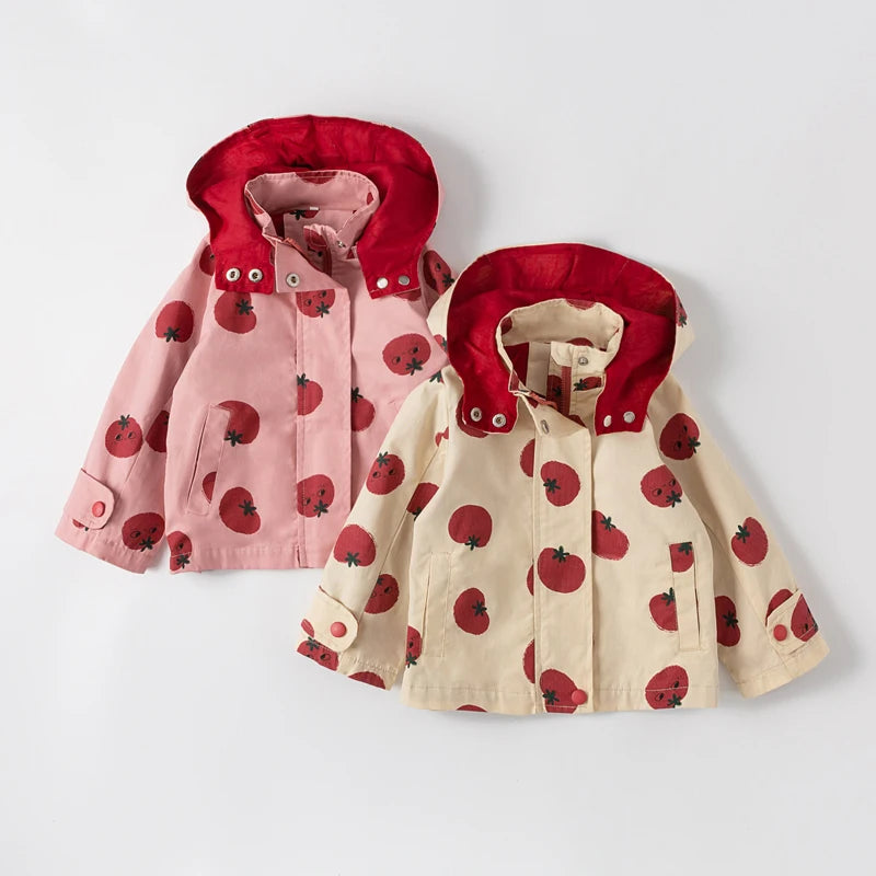Girls' Tomato Print Jacket