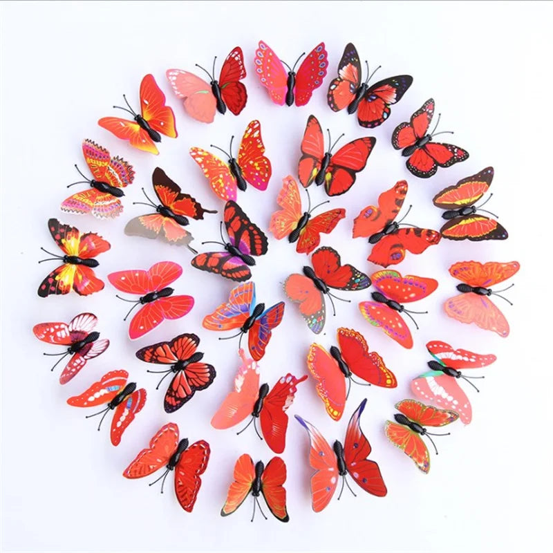 3D Butterfly Hair Clip Set