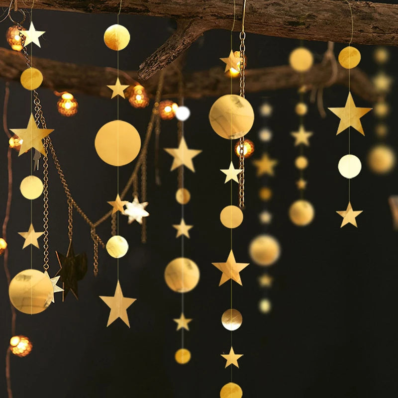 4M Paper Star & Circle Garland