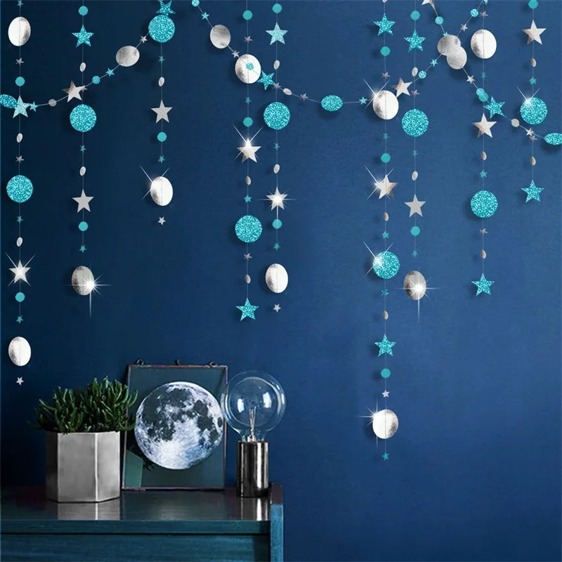 4M Paper Star & Circle Garland