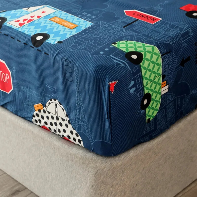 Cartoon Print Fitted Sheet
