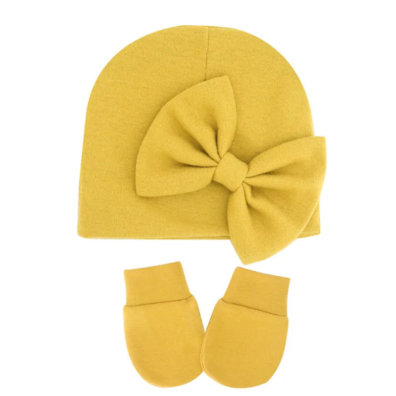 Beanie Hat and Mittens Set