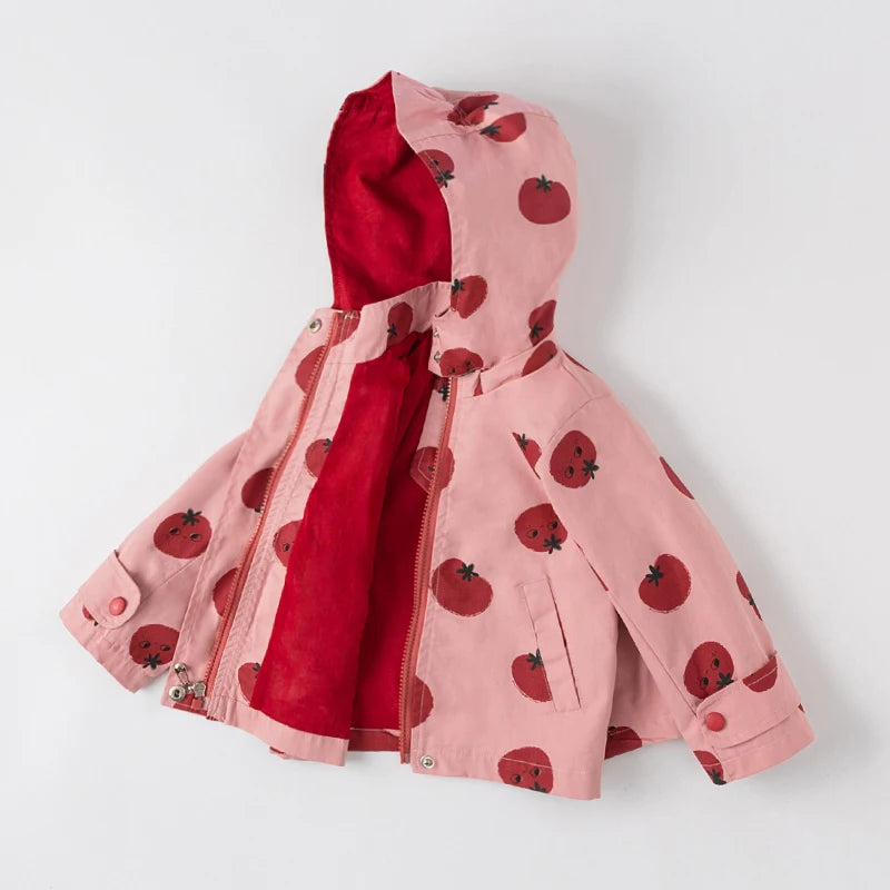 Girls' Tomato Print Jacket