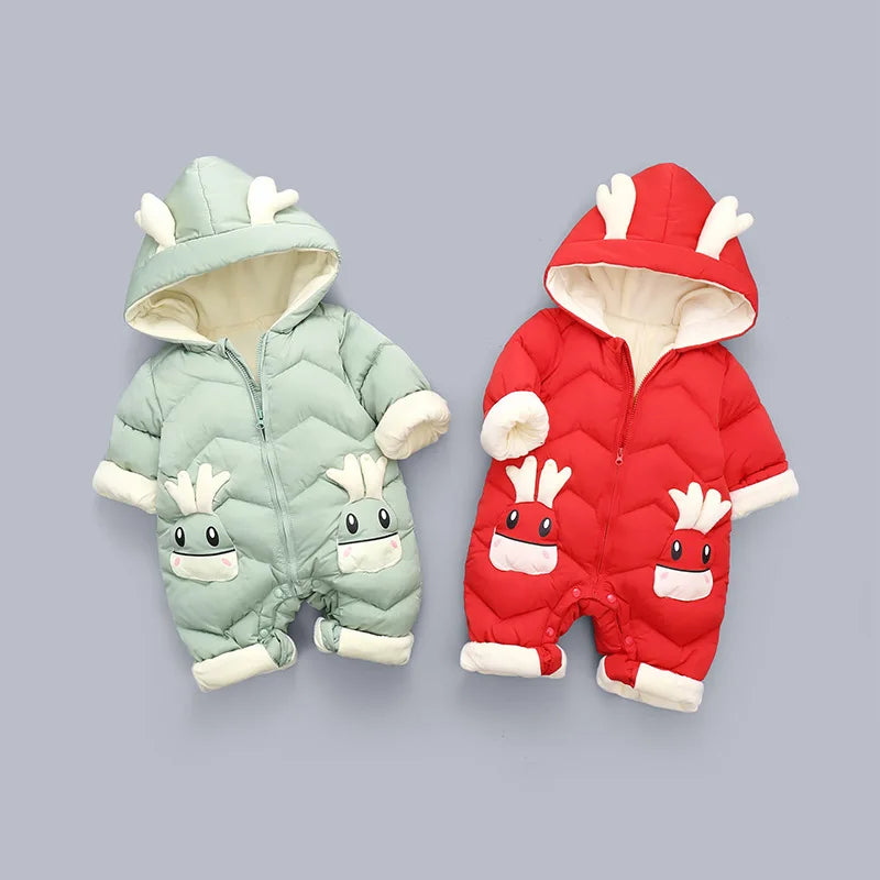 Deer Ears Winter Romper