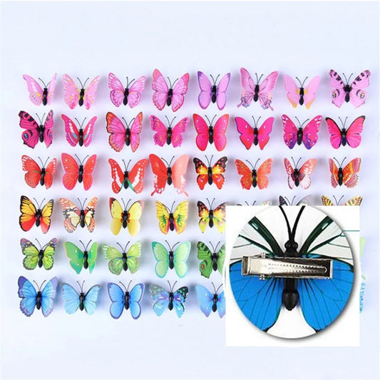 3D Butterfly Hair Clip Set