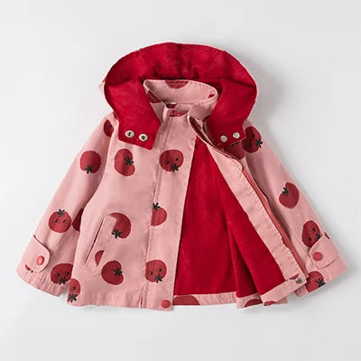 Girls' Tomato Print Jacket