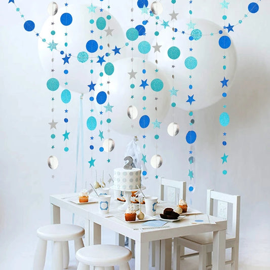 4M Paper Star & Circle Garland