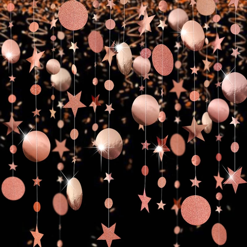 4M Paper Star & Circle Garland