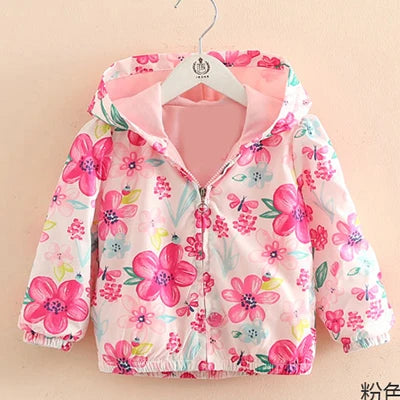 Girls' Floral Print Jacket