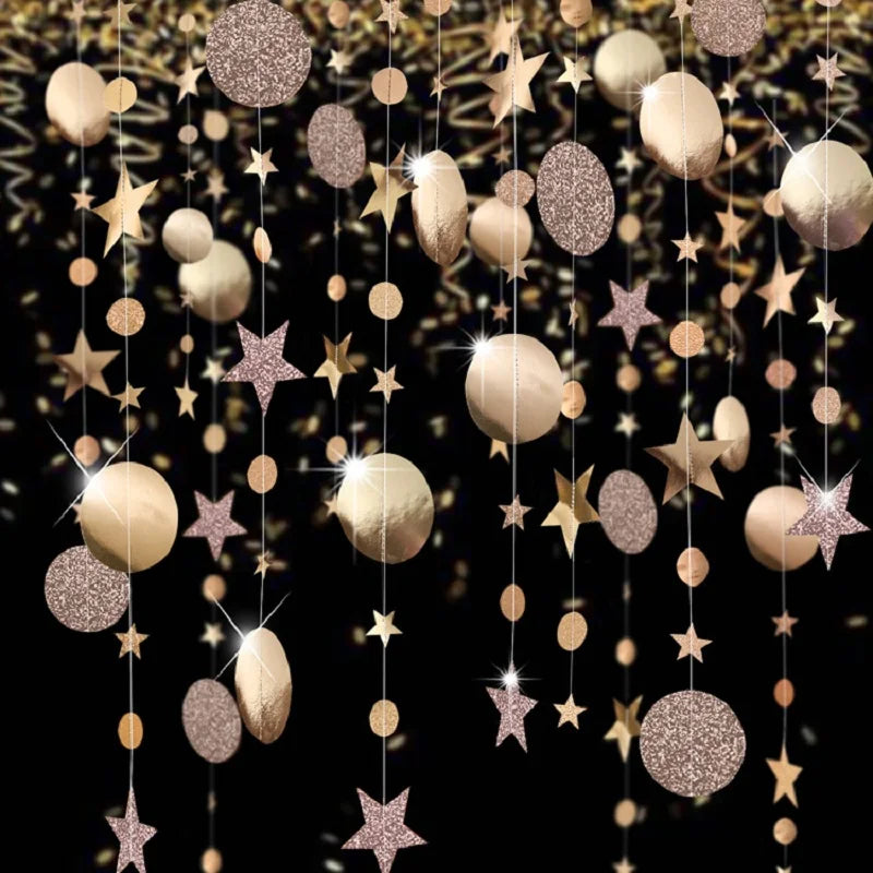 4M Paper Star & Circle Garland