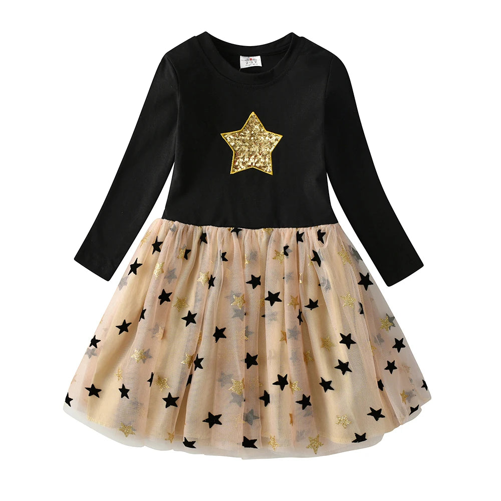 Sequined Princess Winter Dress