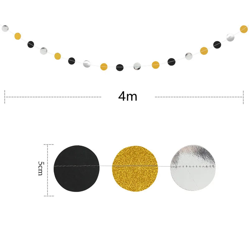 4M Paper Star & Circle Garland