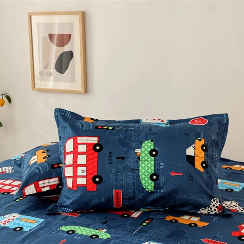 Cartoon Print Fitted Sheet