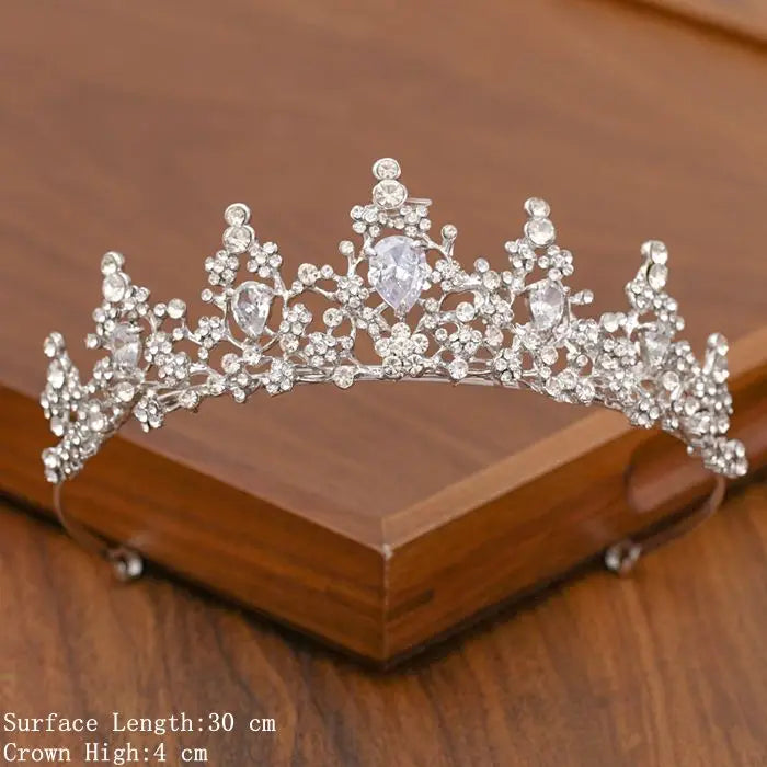 Elegant Tiara with Rhinestones