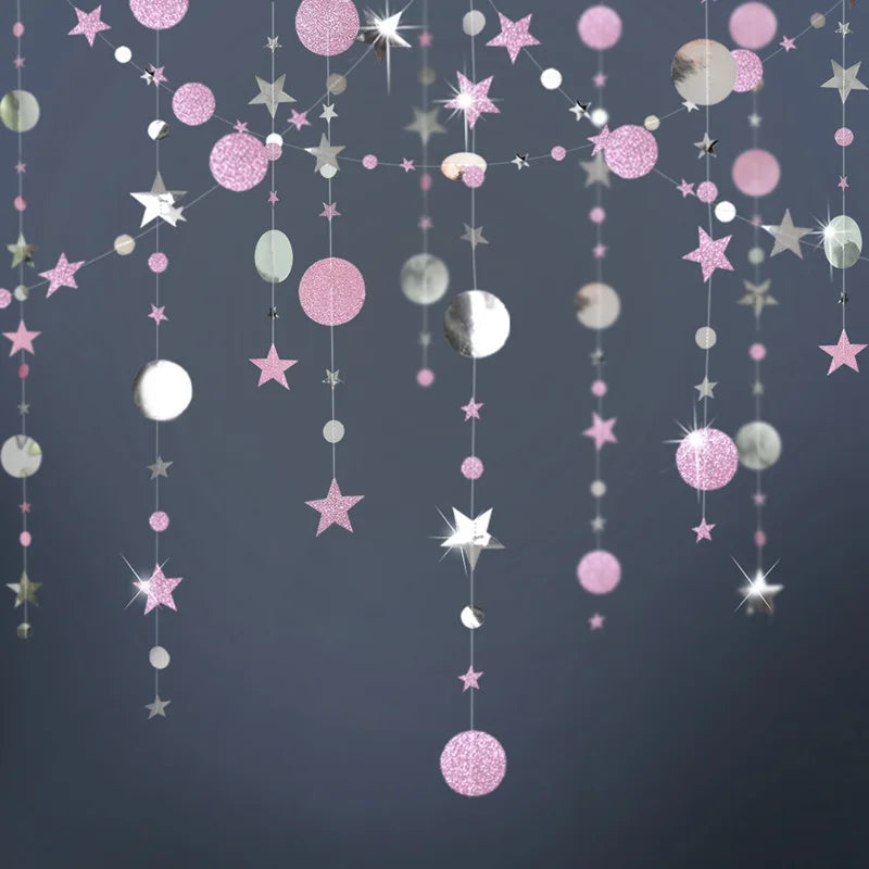 4M Paper Star & Circle Garland