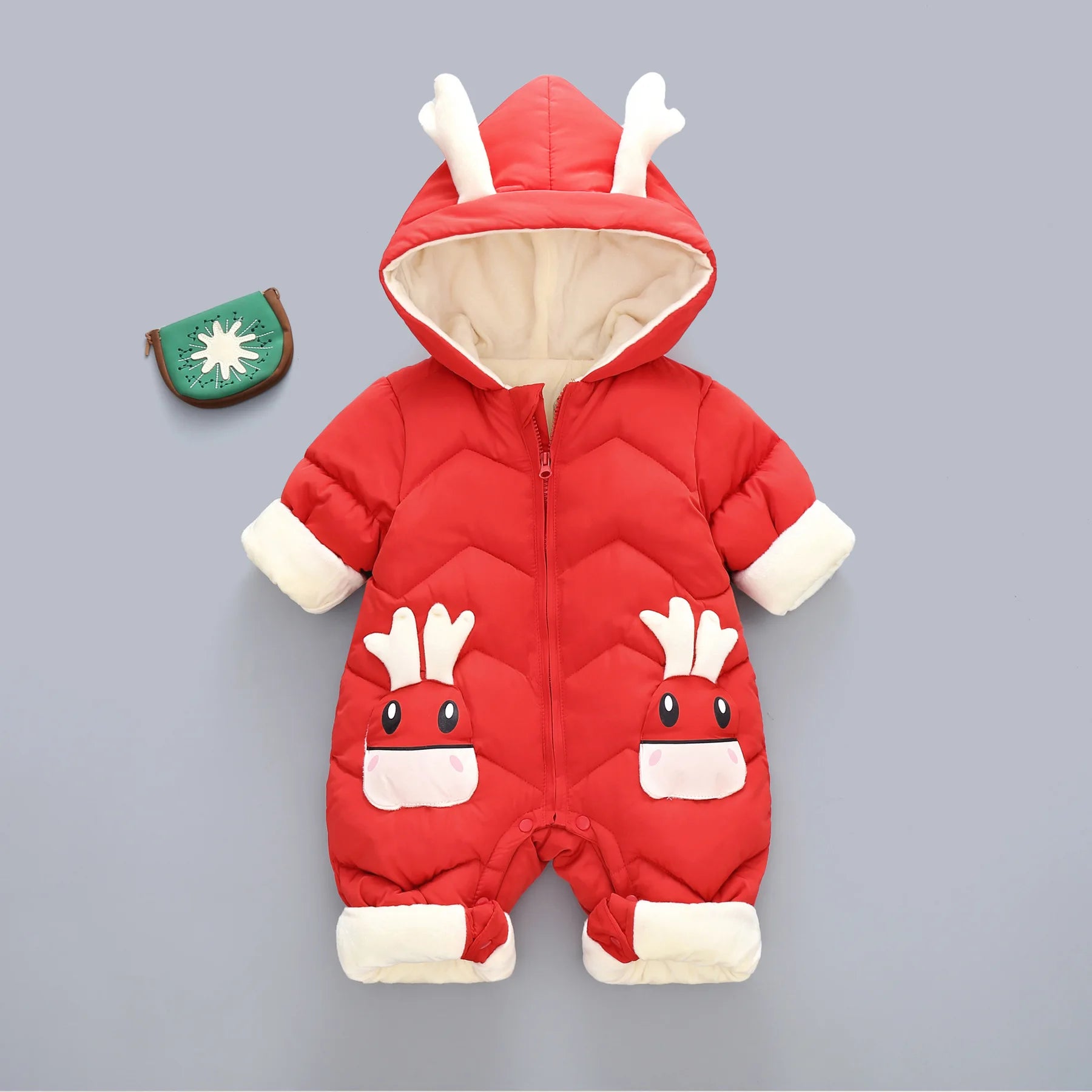 Deer Ears Winter Romper