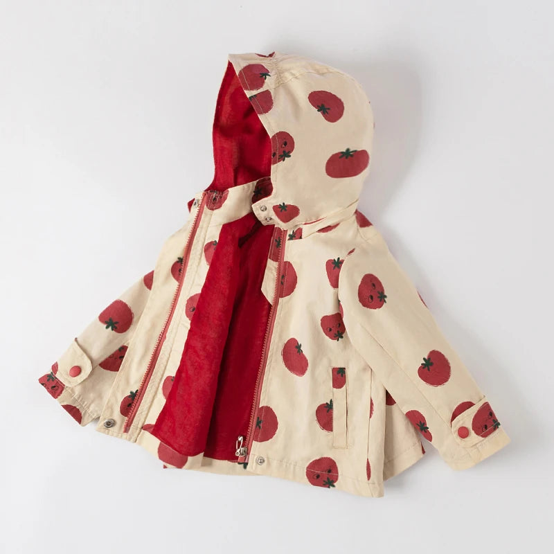 Girls' Tomato Print Jacket