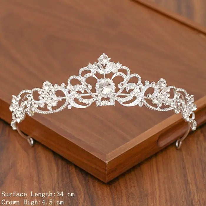 Elegant Tiara with Rhinestones