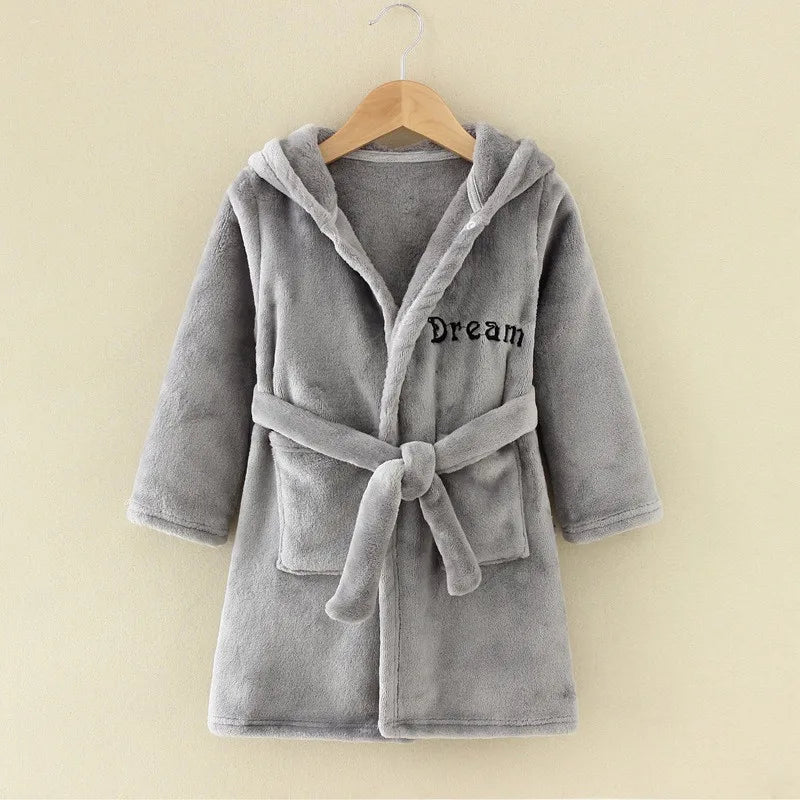 Kids' Flannel Bathrobe