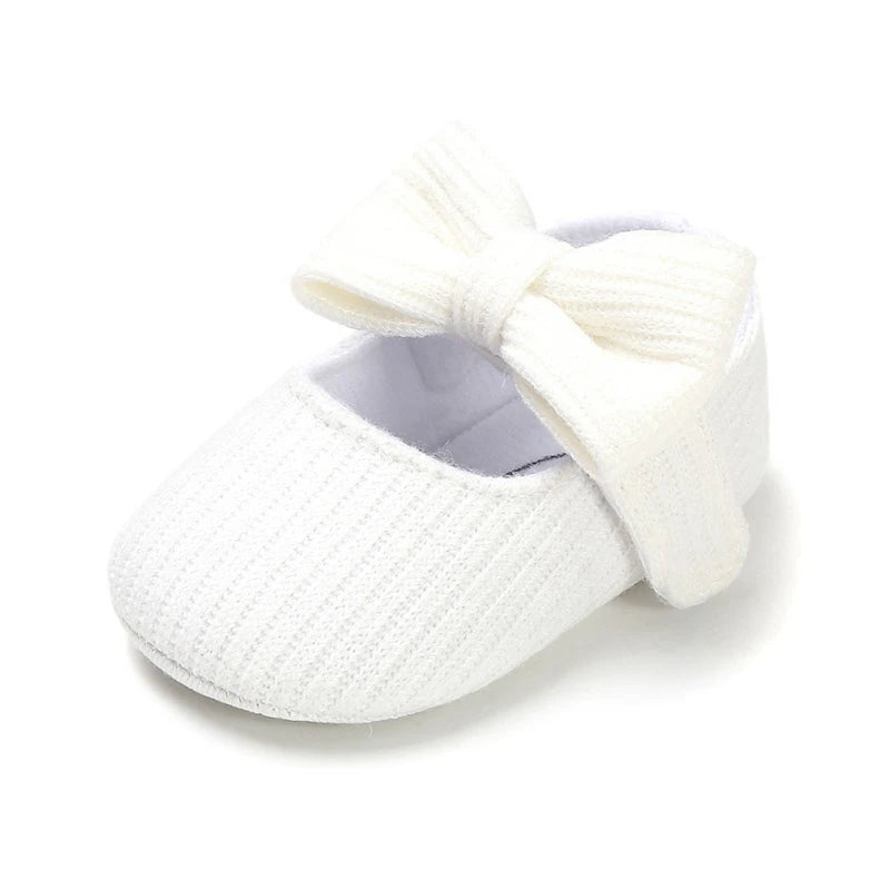 Baby Girl Cotton Prewalker Shoes