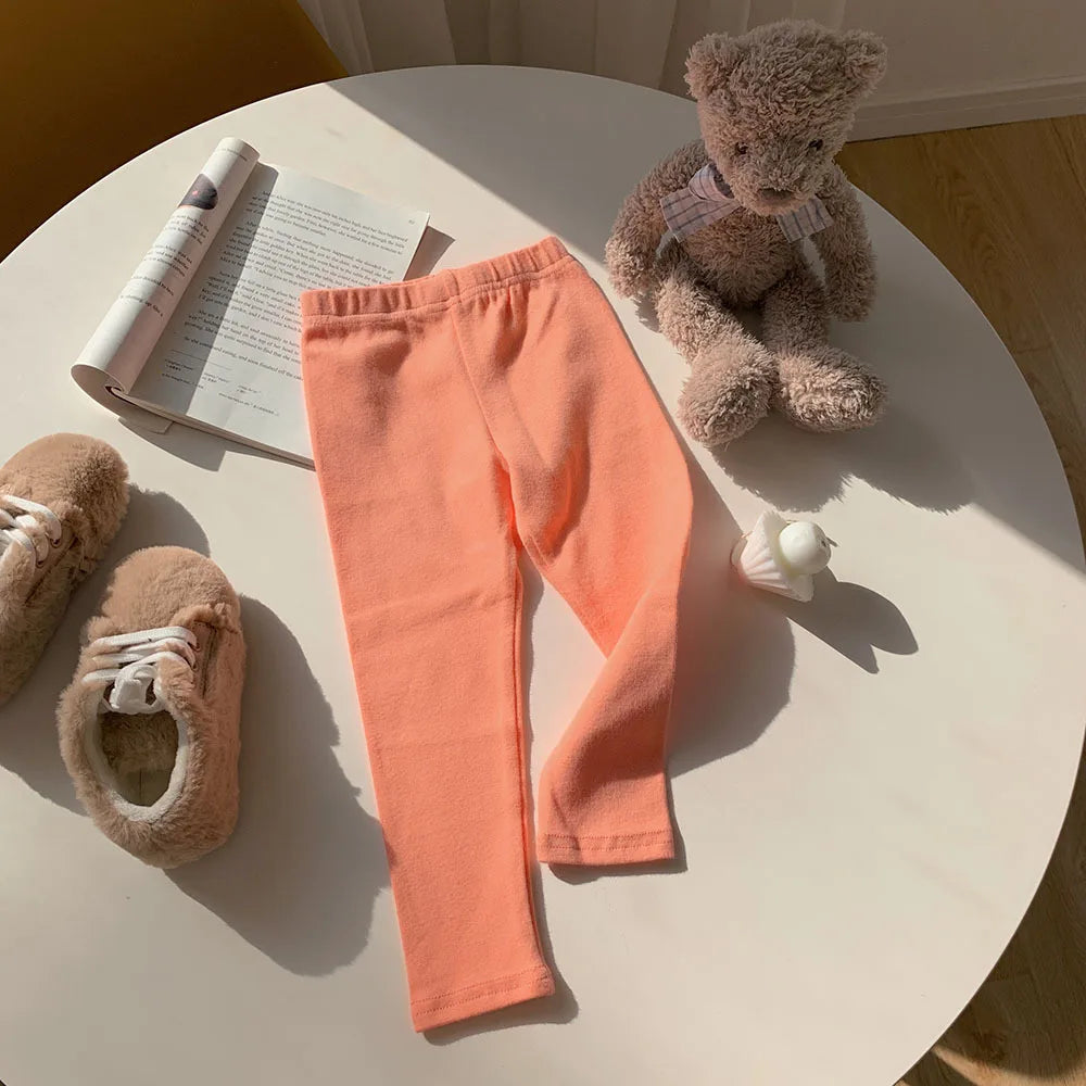 Girls' Stretchy Cotton Leggings