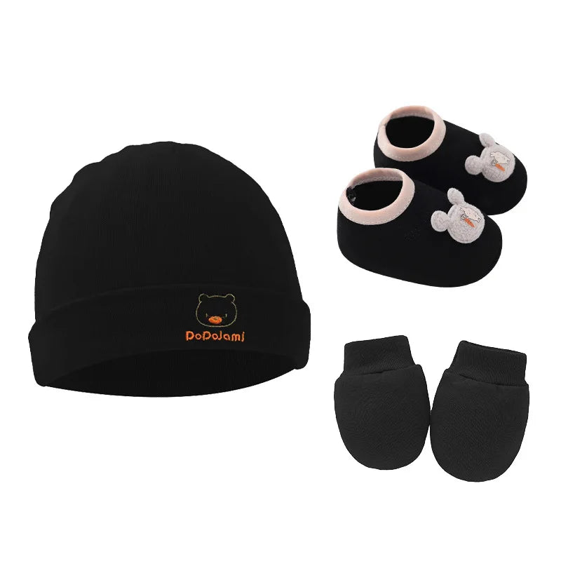 Newborn Beanie, Mittens & Socks Set