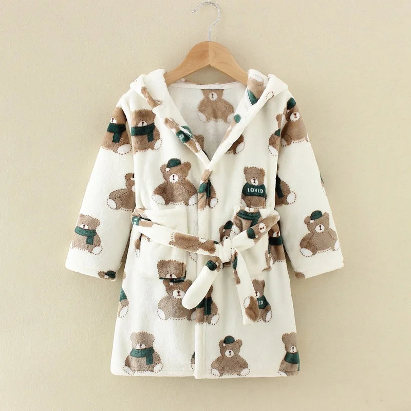 Kids' Flannel Bathrobe