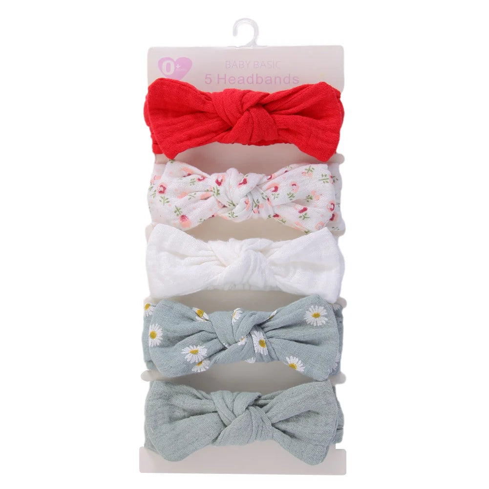 Muslin Cotton Headband Set
