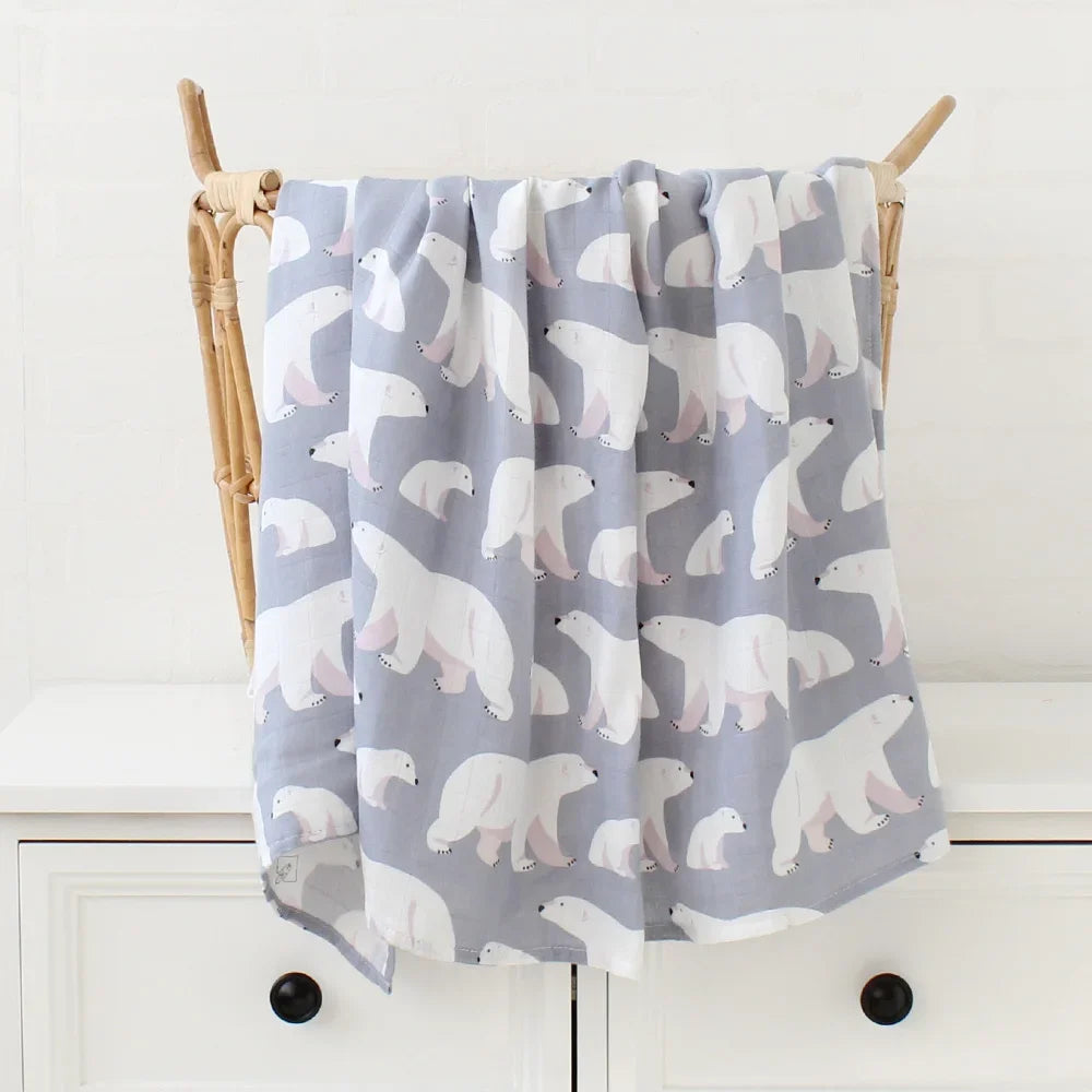 Bamboo Cotton Baby Swaddle Blanket