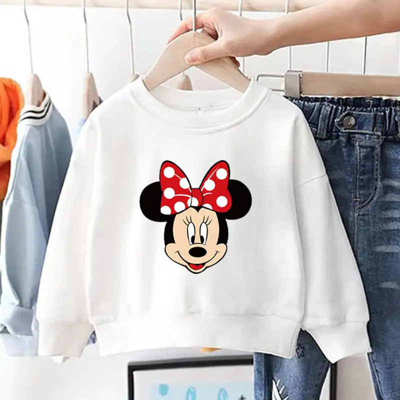 Minnie Mouse Long Sleeve Crewneck Sweatshirt
