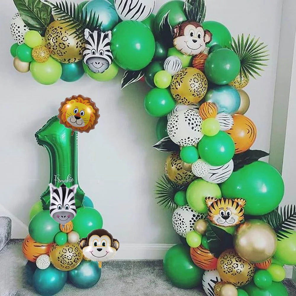 Jungle Animal Balloon Garland