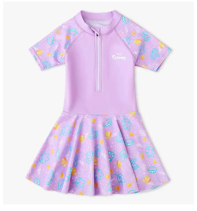 Girls’ One-Piece Princess Swimsuit