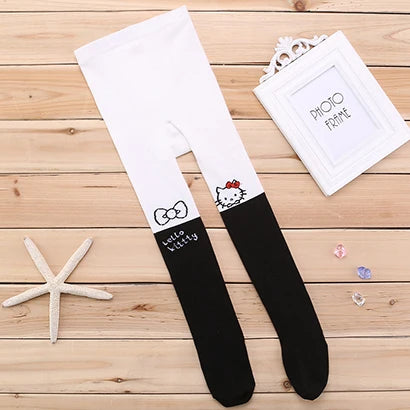 Cozy Cartoon Cotton Tights
