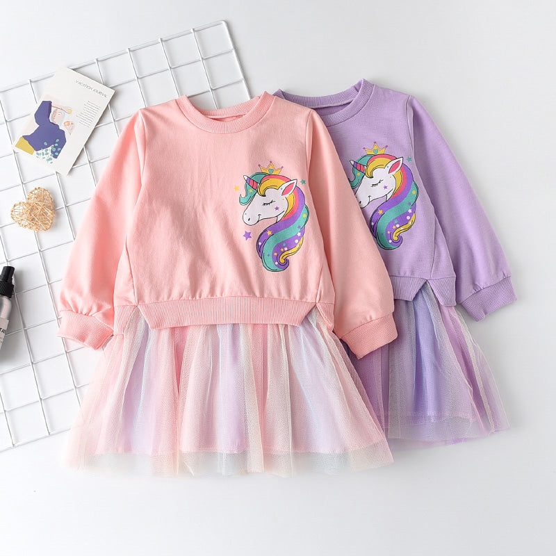 Girl's Unicorn Princess Dress