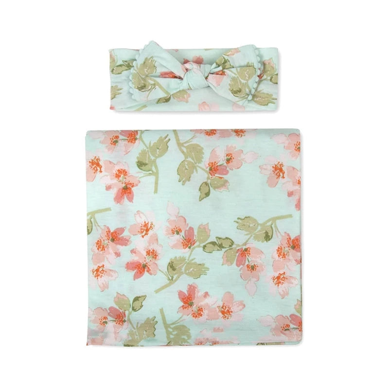 Newborn Swaddle Wrap & Beanie Set