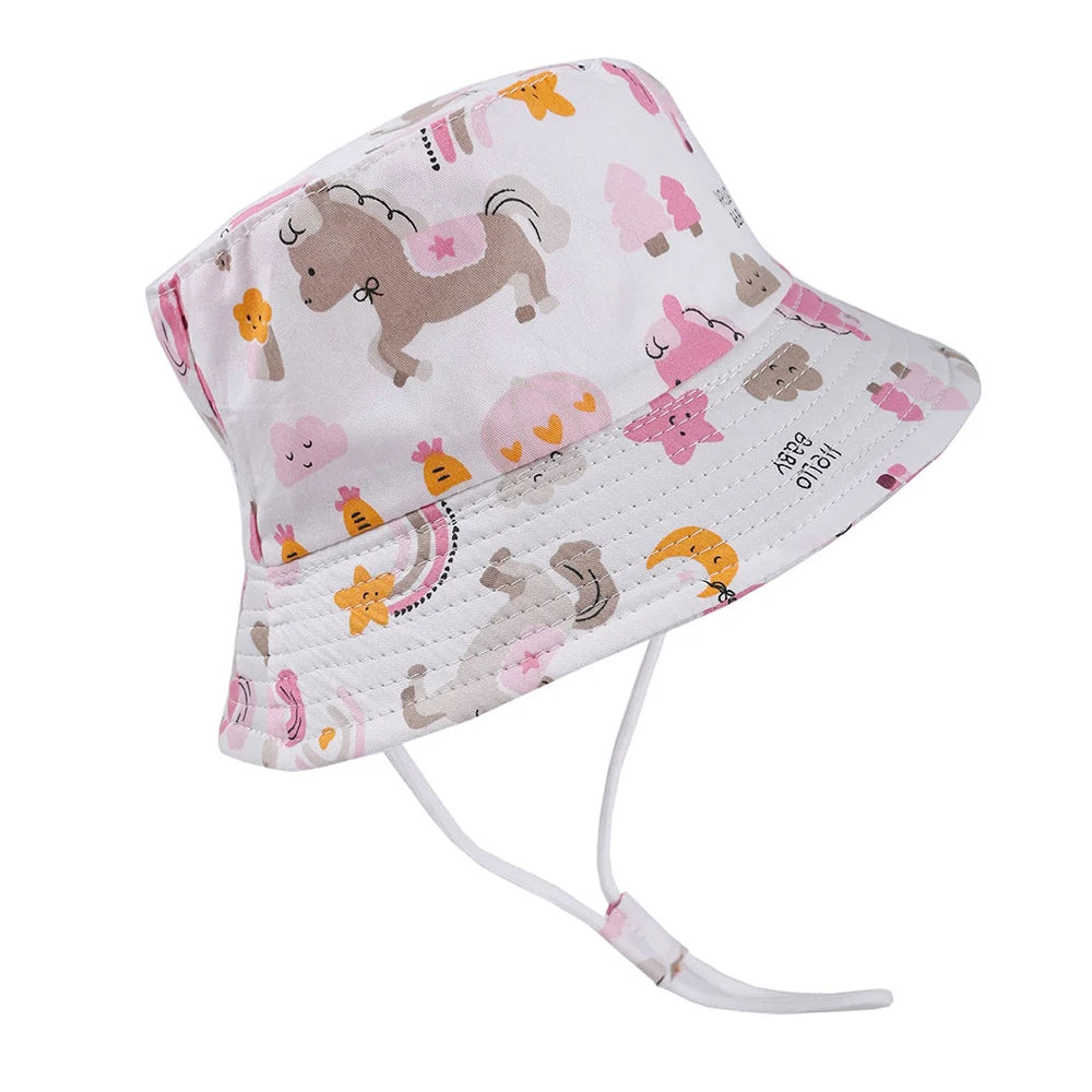 Cartoon Cotton Bucket Cap