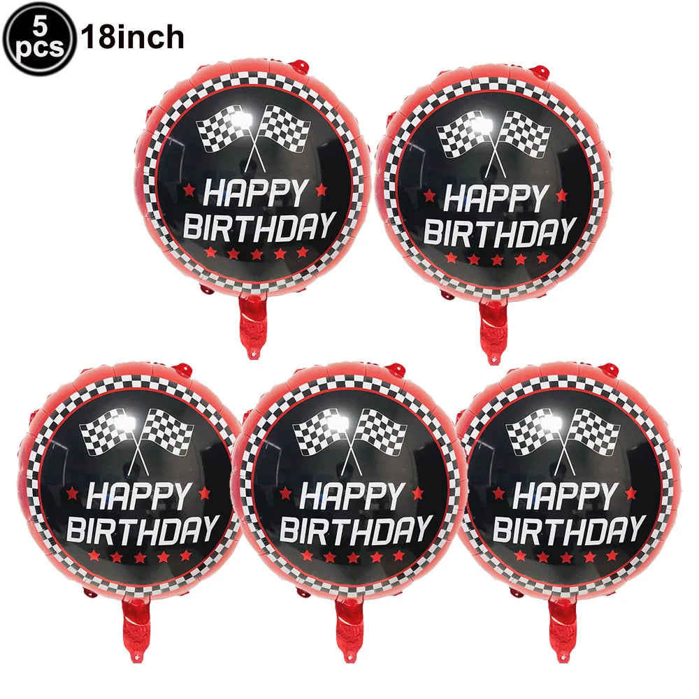 Racing Car Balloon Set - 5 pcs