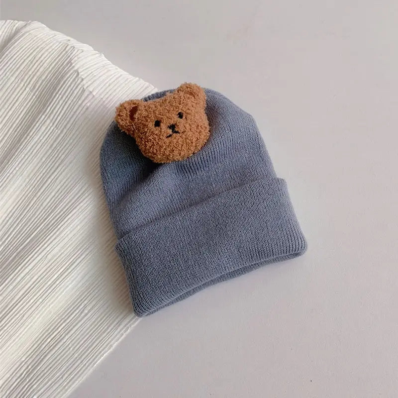 Cartoon Bear Beanie Cap