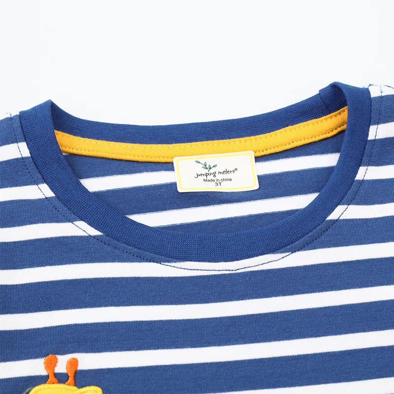 Boys' Striped Embroidered Shirt