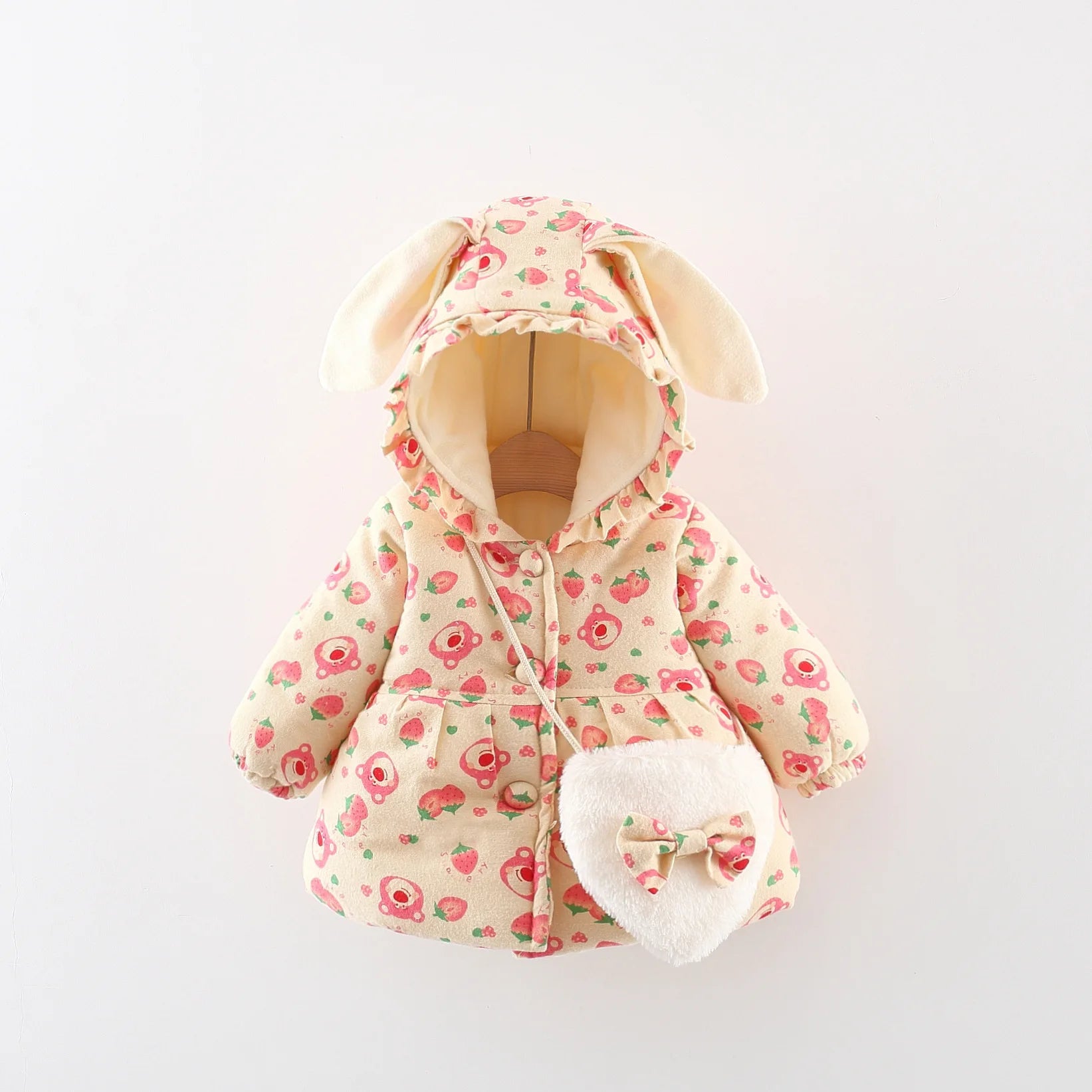 Girls’ Jacket with Rabbit Ear Hood