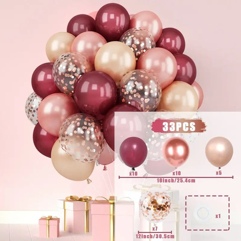 Confetti & Latex Balloon Set