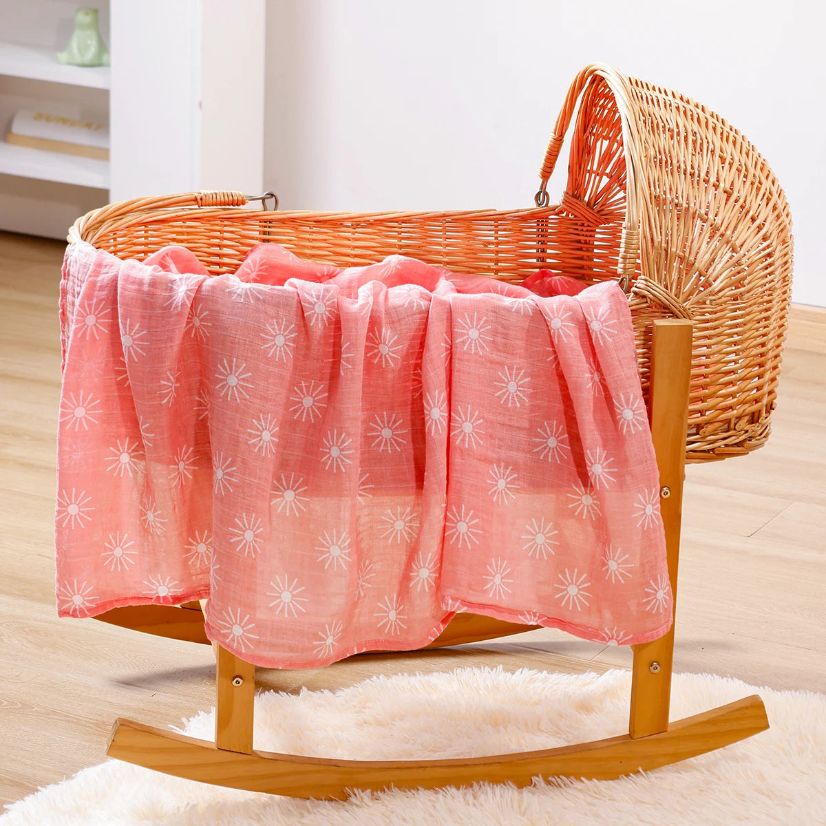 3-Pcs Cotton Swaddle Blanket Set