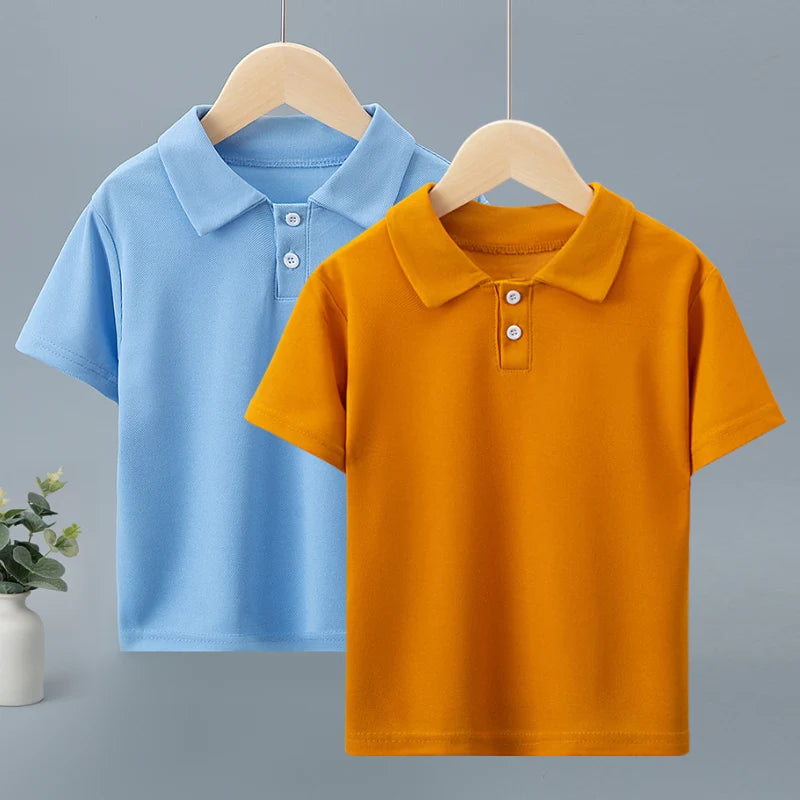 Solid Color Polo T-Shirt