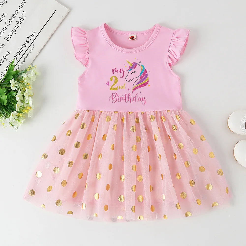 Personalized Unicorn Birthday Dress